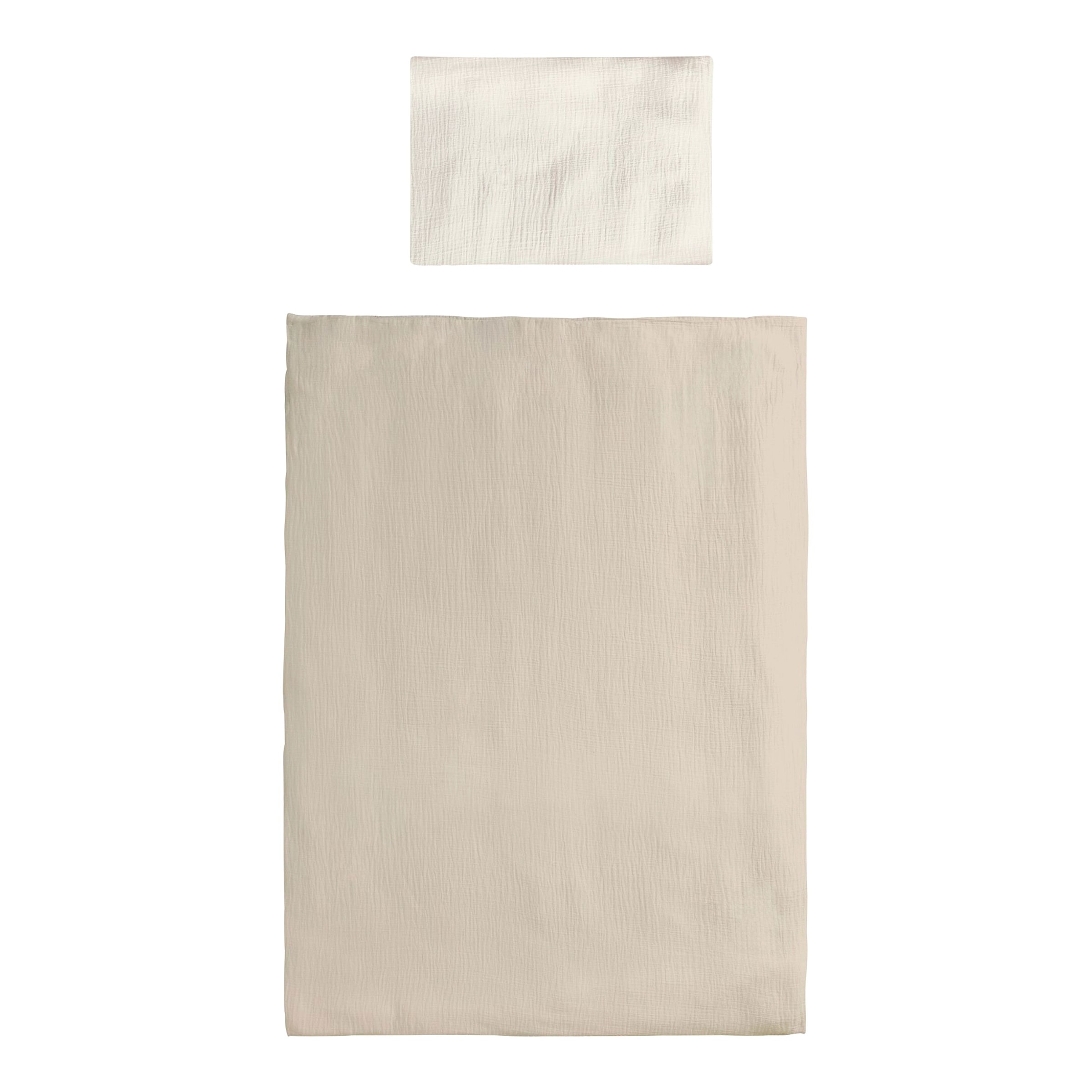 Wende-Bettwäsche Musselin 40x60/100x135 cm