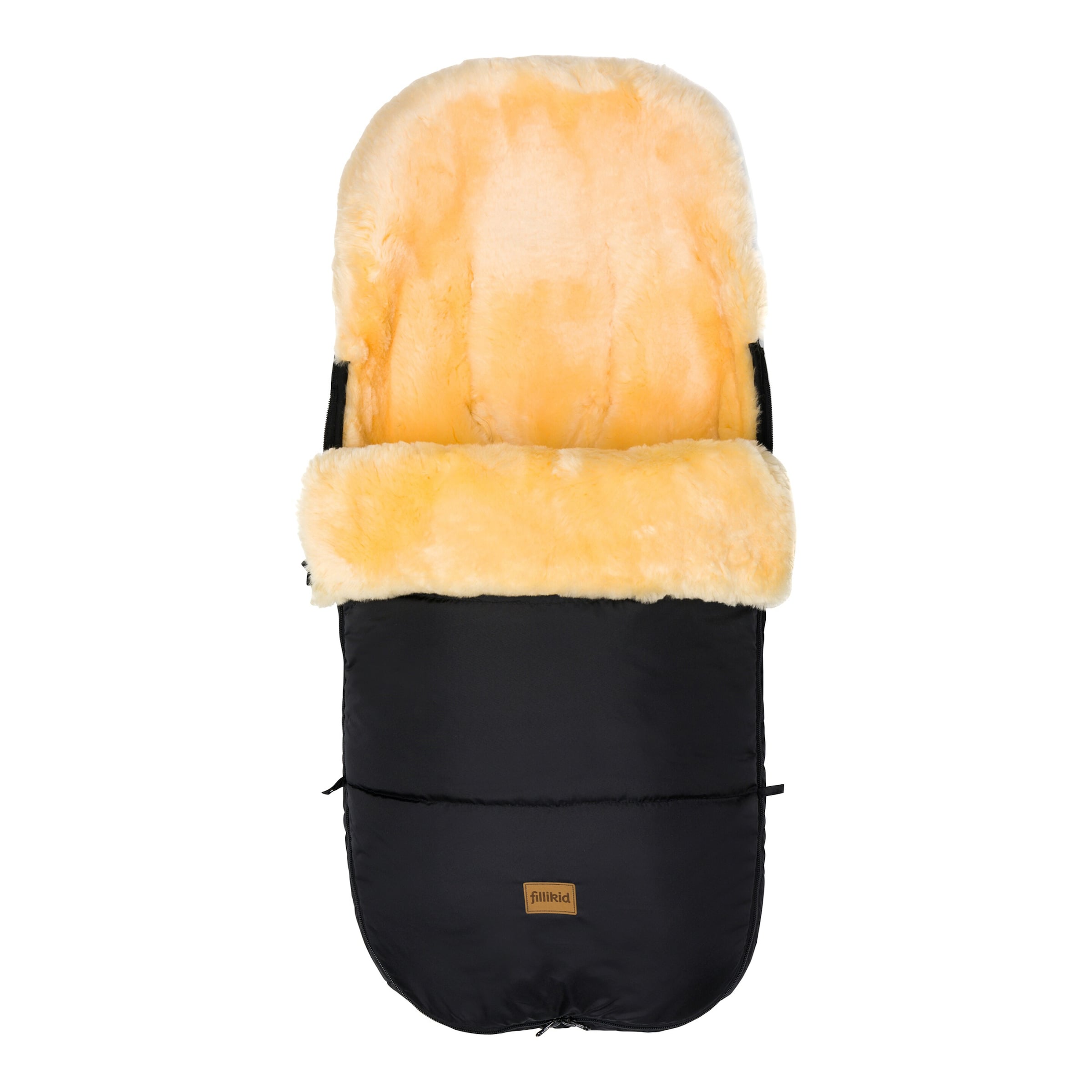 Fillikid Winterfußsack Lammfell Makalu schwarz