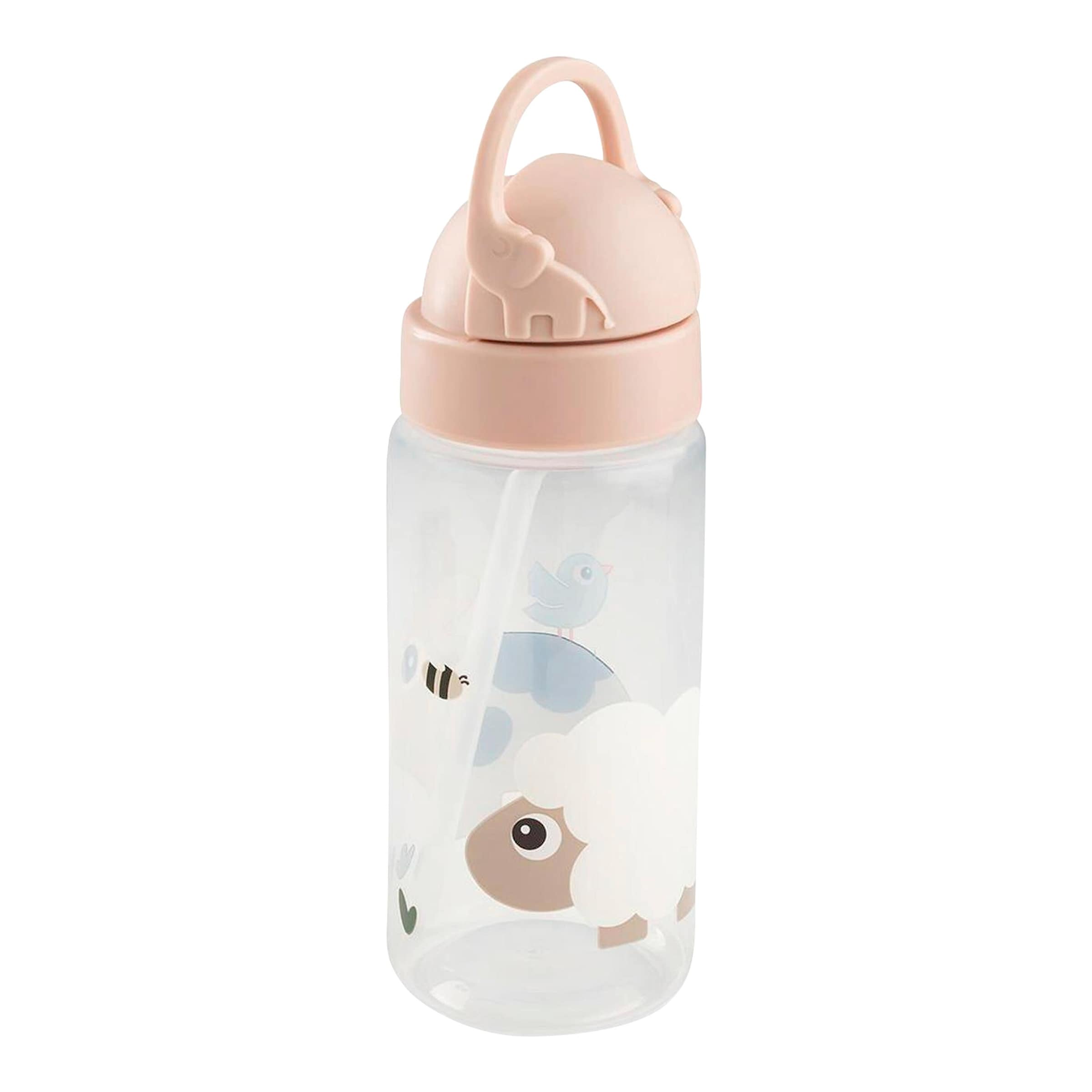 Done By Deer Trinkflasche mit Strohhalm, 350ml