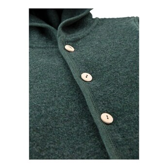 Wollfleece-Overall mit Klappbündchen aus Merinowolle