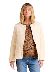 Gesteppte Tragejacke aus Musselin mit Recycling-Polyester & Bio-Baumwolle