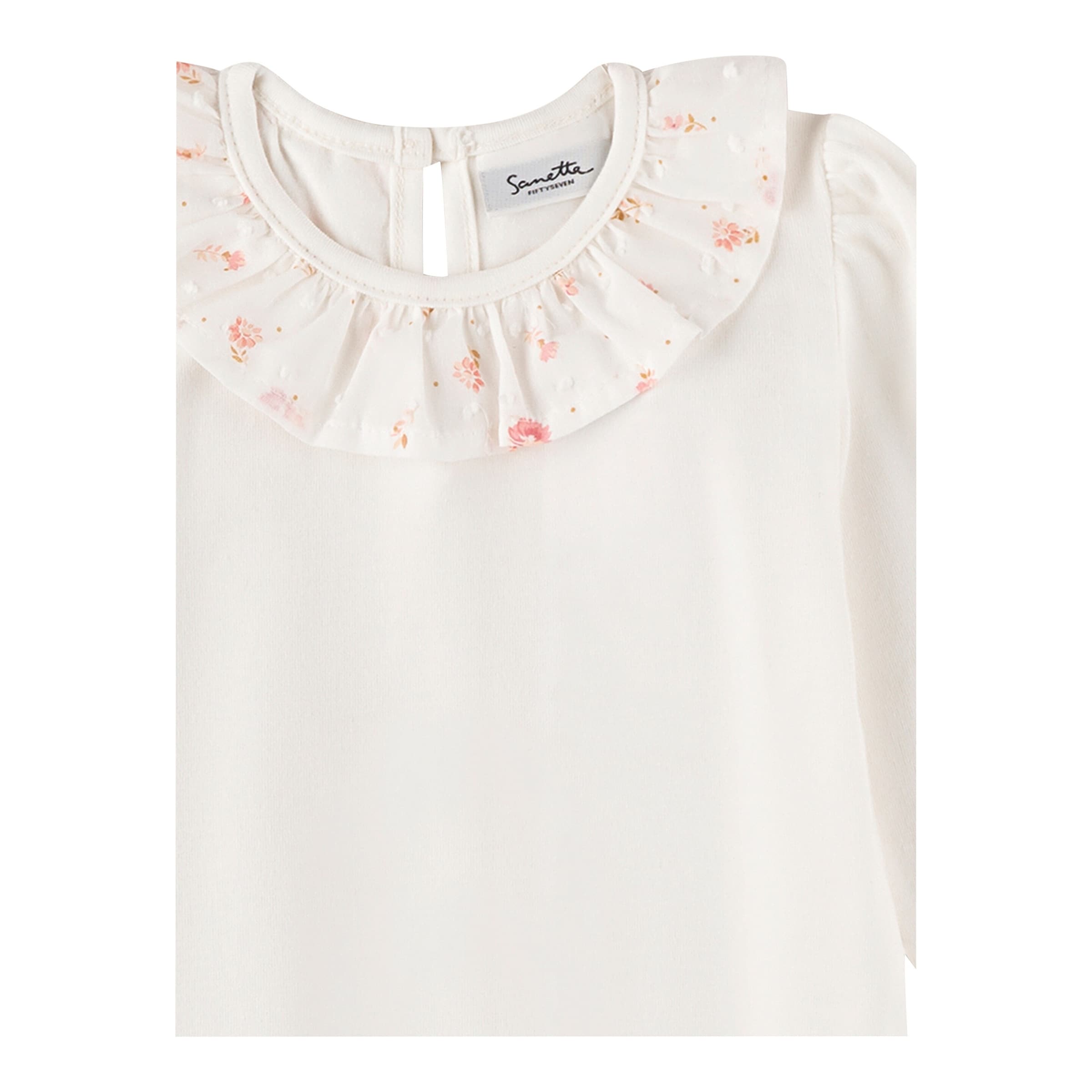 Body langarm Rüschenkragen