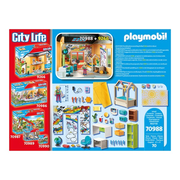 Playmobil® - CITY LIFE - 70988 Chambre d'adolescent