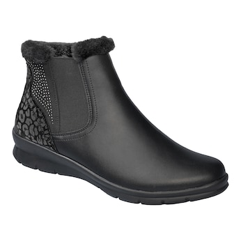 Wärme-Kurzstiefelette mit Leder „Annette“