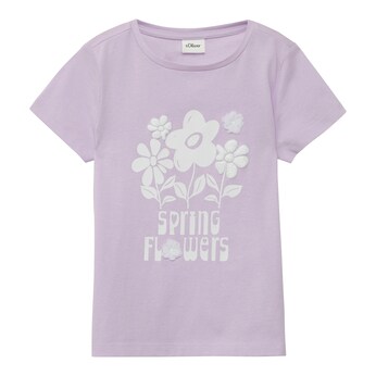 T-Shirt Blumen Glitzer