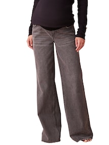 Mitwachsende Umstands-Jeans mit weitem Bein, WATERLESS, Bundweite verstellbar