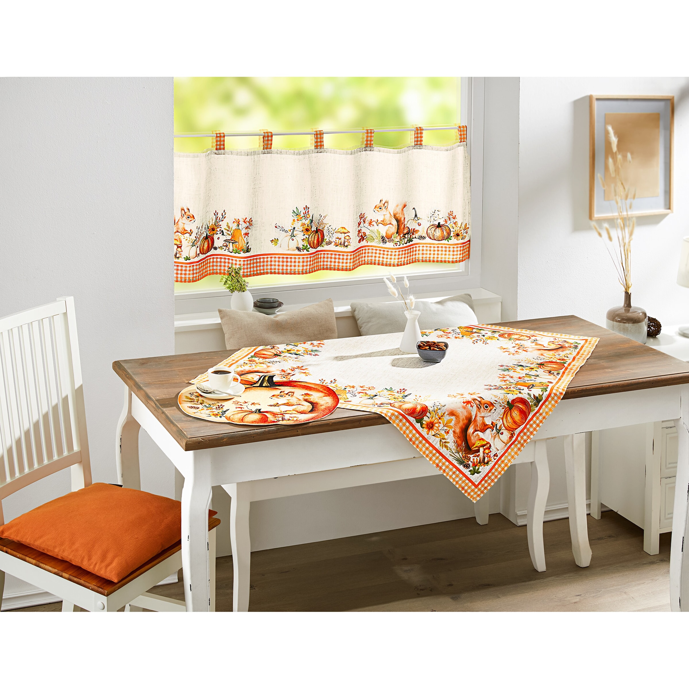 Mitteldecke „Eichhörnchen Eddi“, 85x85 cm