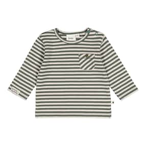 T-shirt à manches longues avec poche rayures