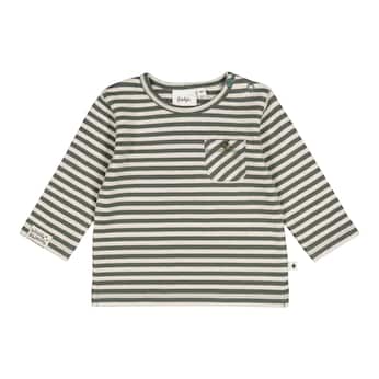 Shirt langarm mit Tasche Ringel
