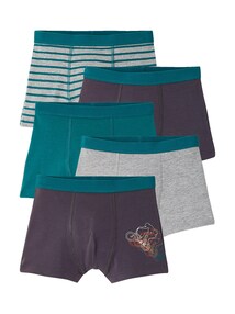 5er-Pack Boxershorts Jungen, Dehnbund