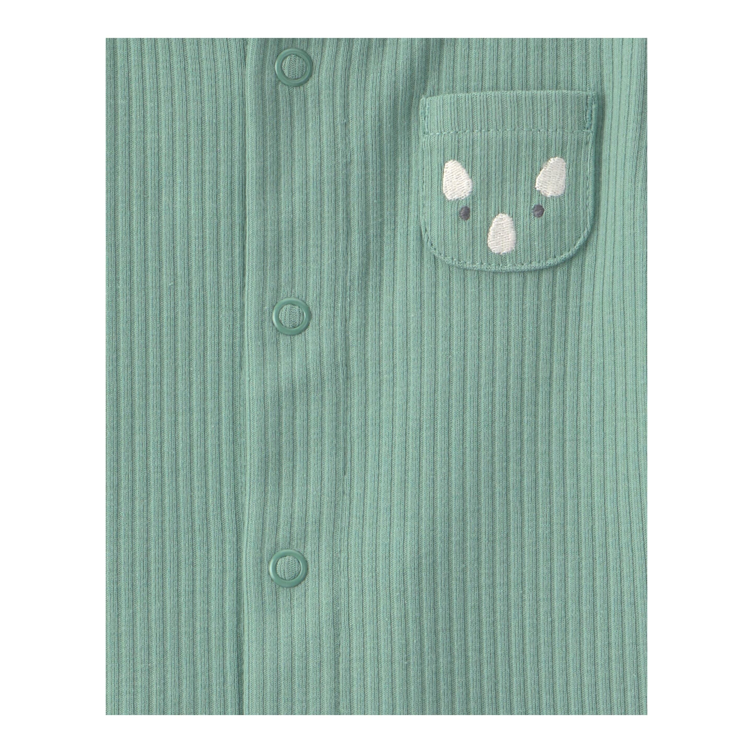 3-tlg. Set Body kurzarm, Jacke und Hose Dinos Rippqualität