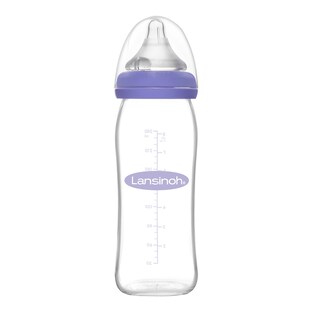 Babyflasche mit NaturalWave®Sauger M, Glas, Weithals, 240 ml