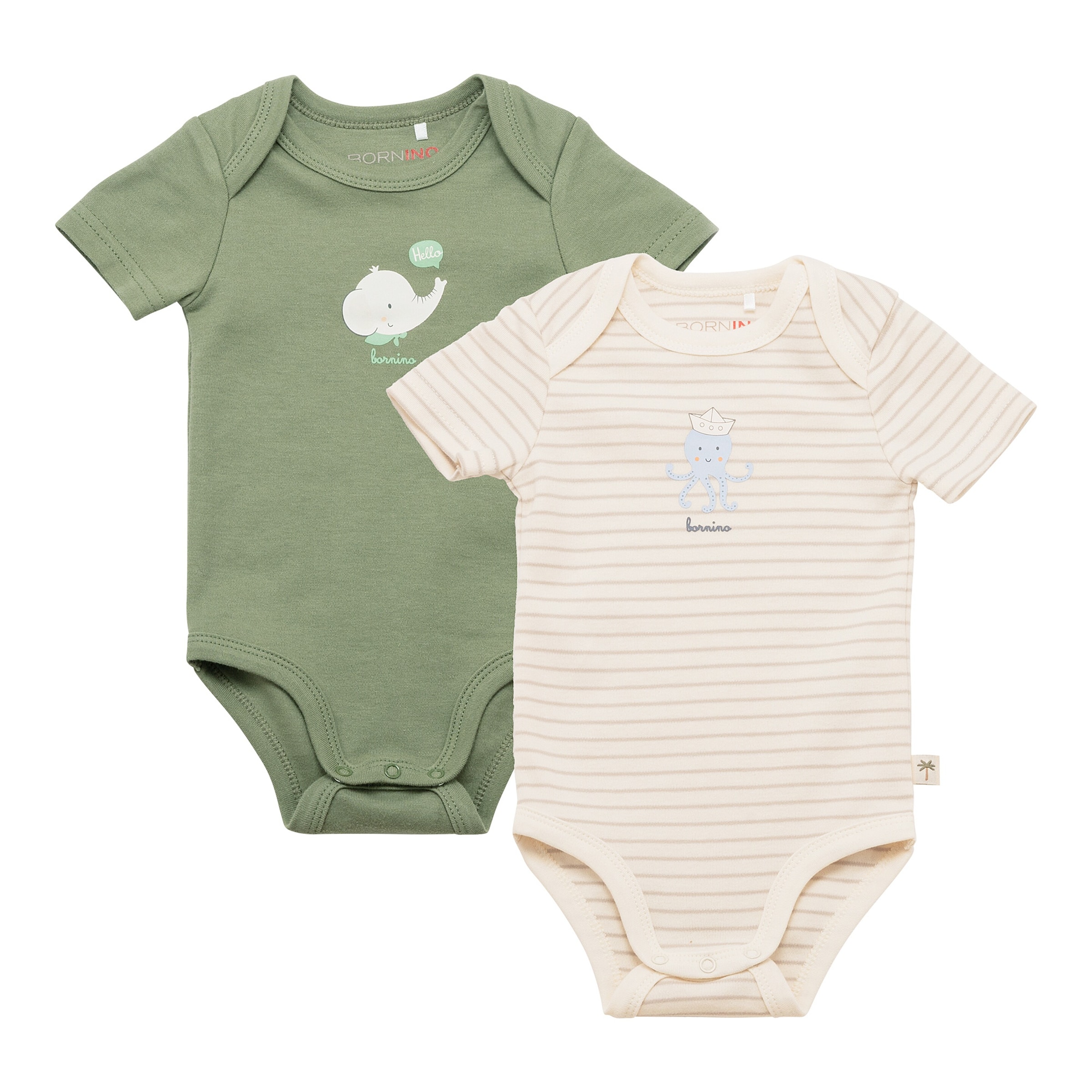 Bornino Sunny Adventure 2er-Pack Bodys kurzarm Sunny Adventure