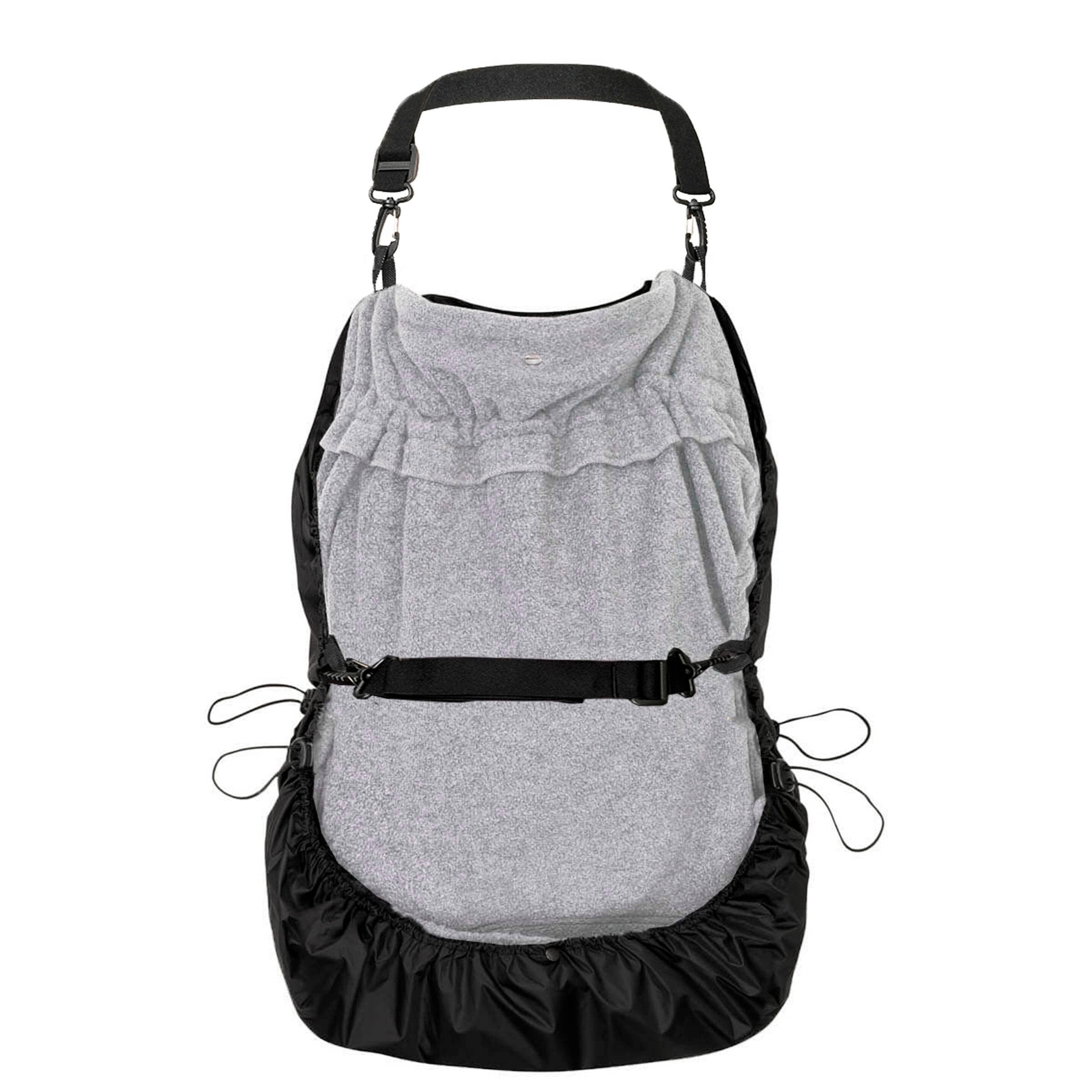 Hoppediz® Tragecover Fleece-Cover 3-in-1 mit Regenschutz, Schalkragen & Stulpen