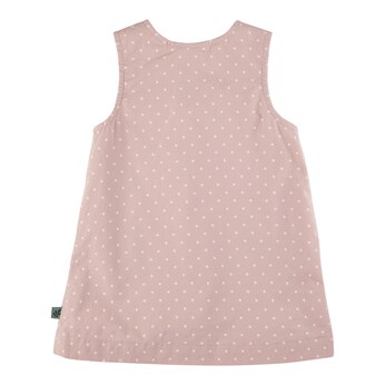 2-tlg. Set Webkleid mit Shirt langarm Punkte