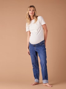 Slim-Fit-Umstandsjeans, Seamless-Bund WATERLESS, Bundweite verstellbar