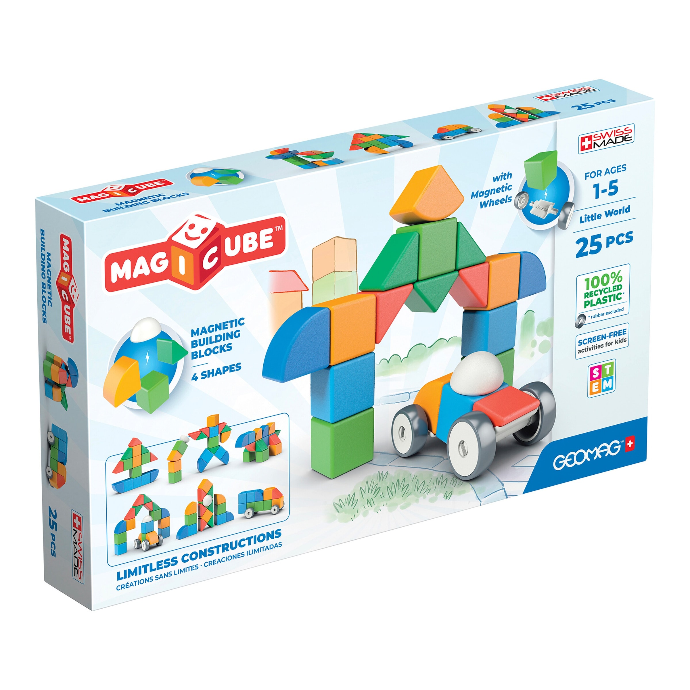 Geomag - Magicube Shapes Little World 25 Recycled