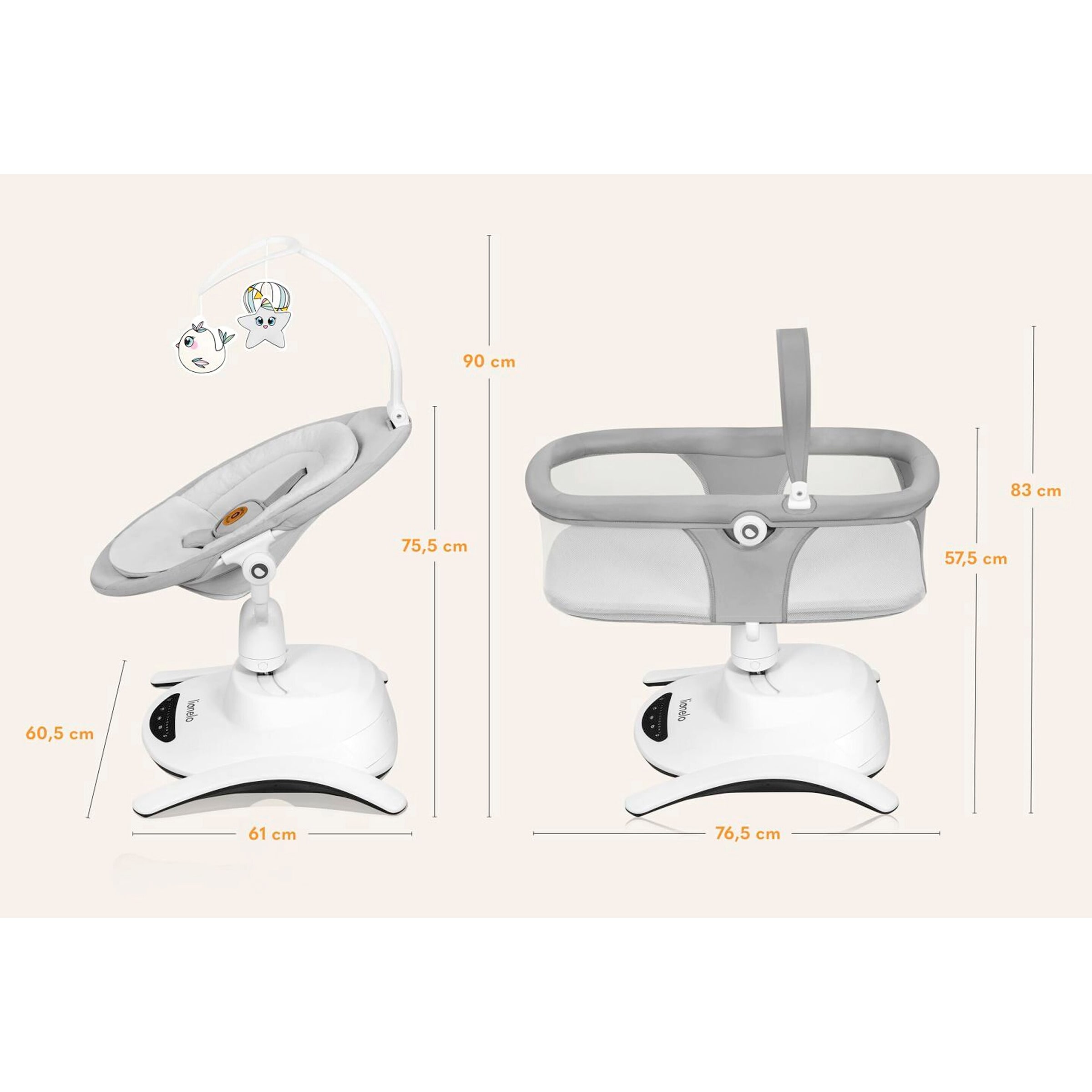 Lionelo Babyschaukel Bella Set 2in1 Lionelo Babyschaukel Bella Set 2in1