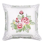 Kussenhoes "Roos", 40x40 cm