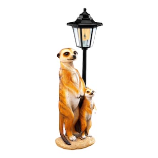 Lanterne solaire « suricate », figurine déco solaire, figurine de jardin