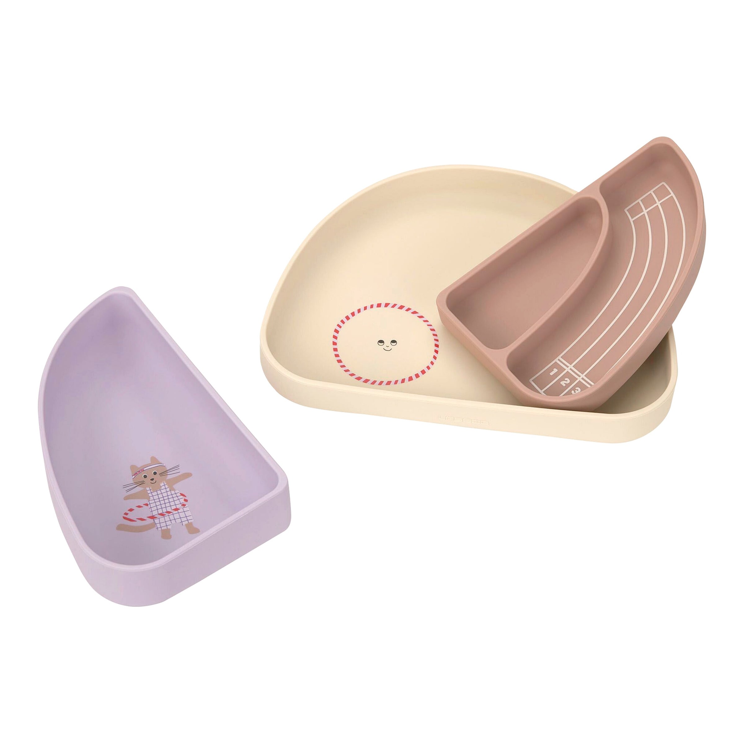Lässig 3-tlg. Silikon Teller Set