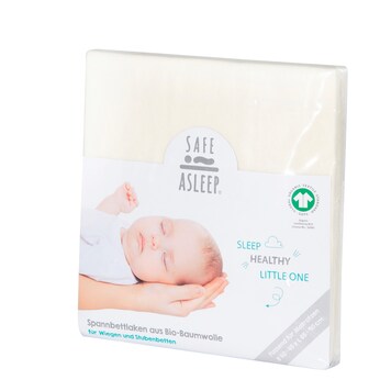 Spannbettlaken Jersey, 45x90 cm und 40x90 cm  safe asleep®
