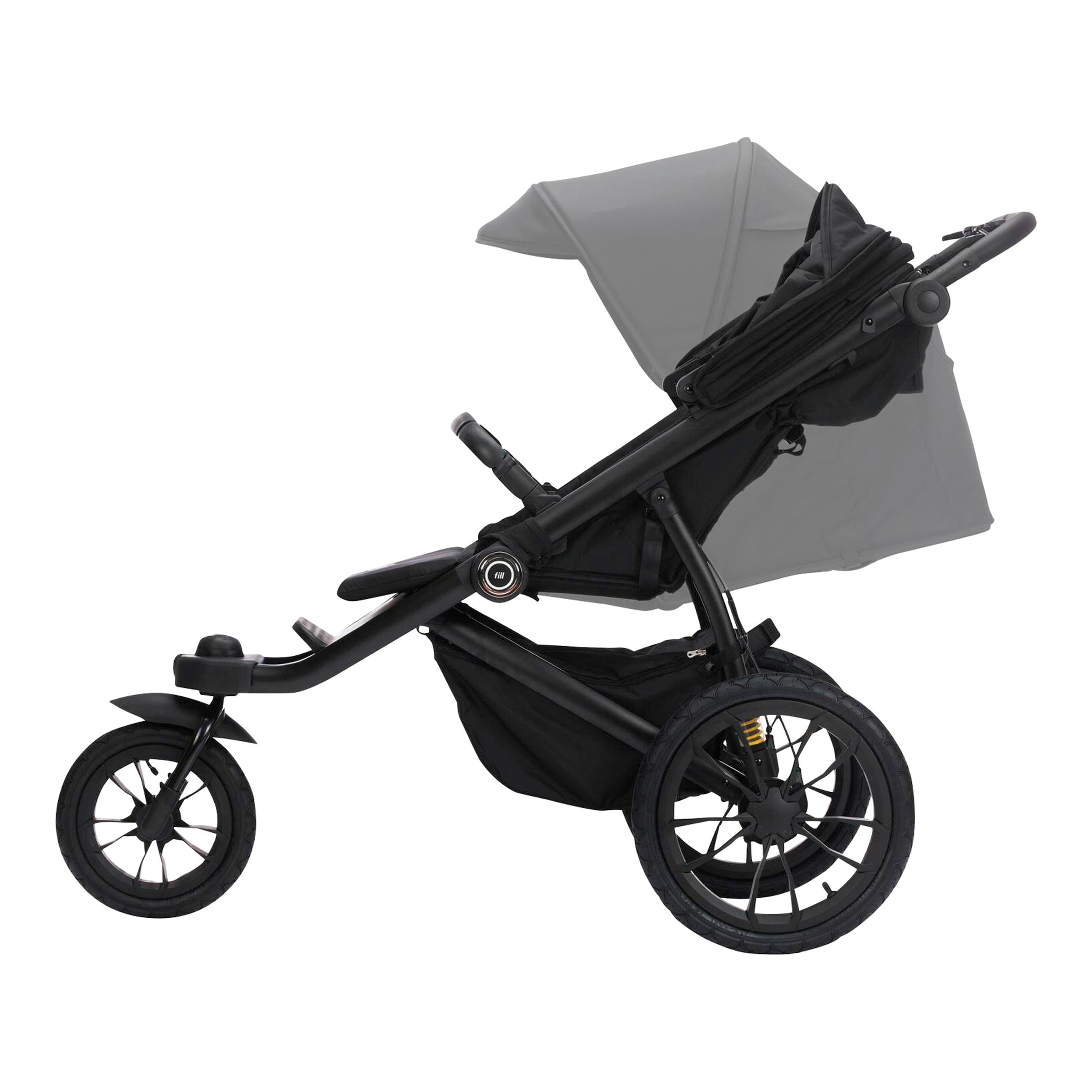 Fillikid Kinderwagen Sportwagen Kinderwagen Jogger Run schwarz