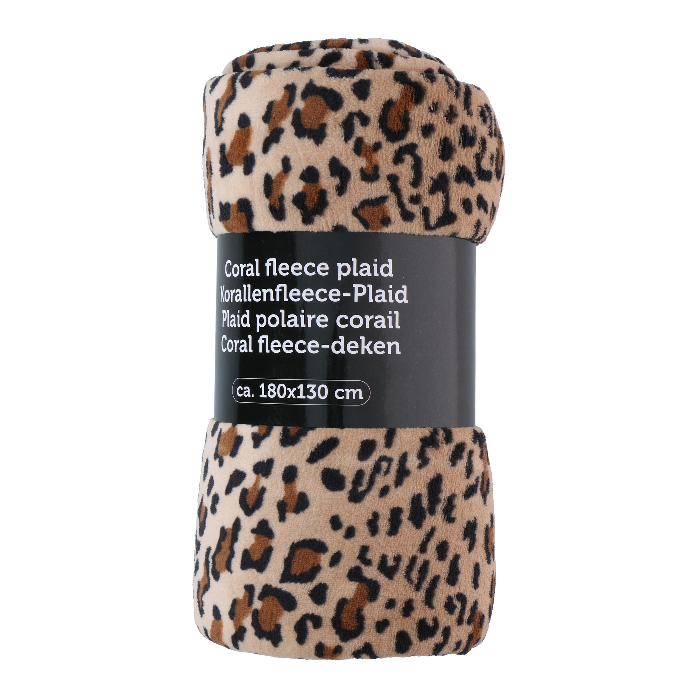 Polarfleece-Decke "Leoprint"