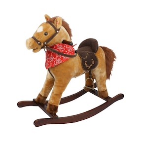 Le cheval à bascule avec selle et fonction sonore