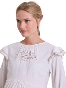 Festliche Umstandsbluse Baumwolle/Viskose