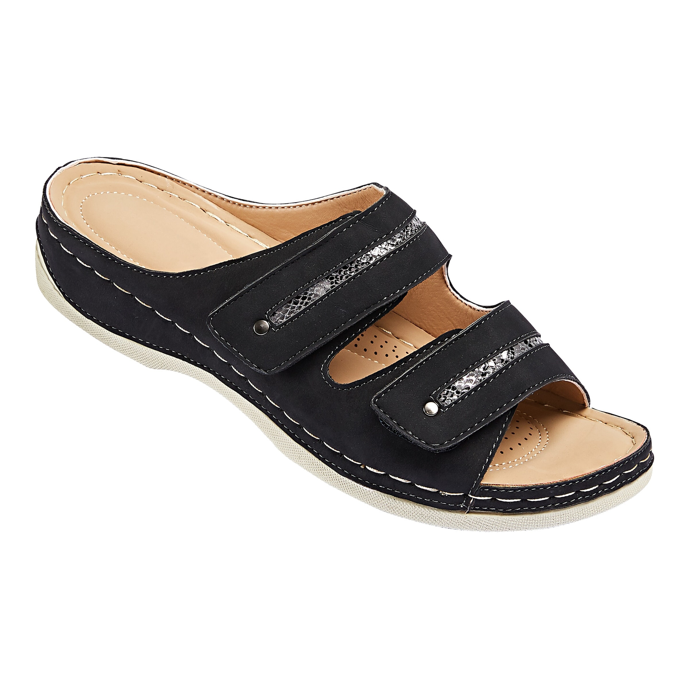 Komfort-Pantolette "Simone" schwarz 36 Damen