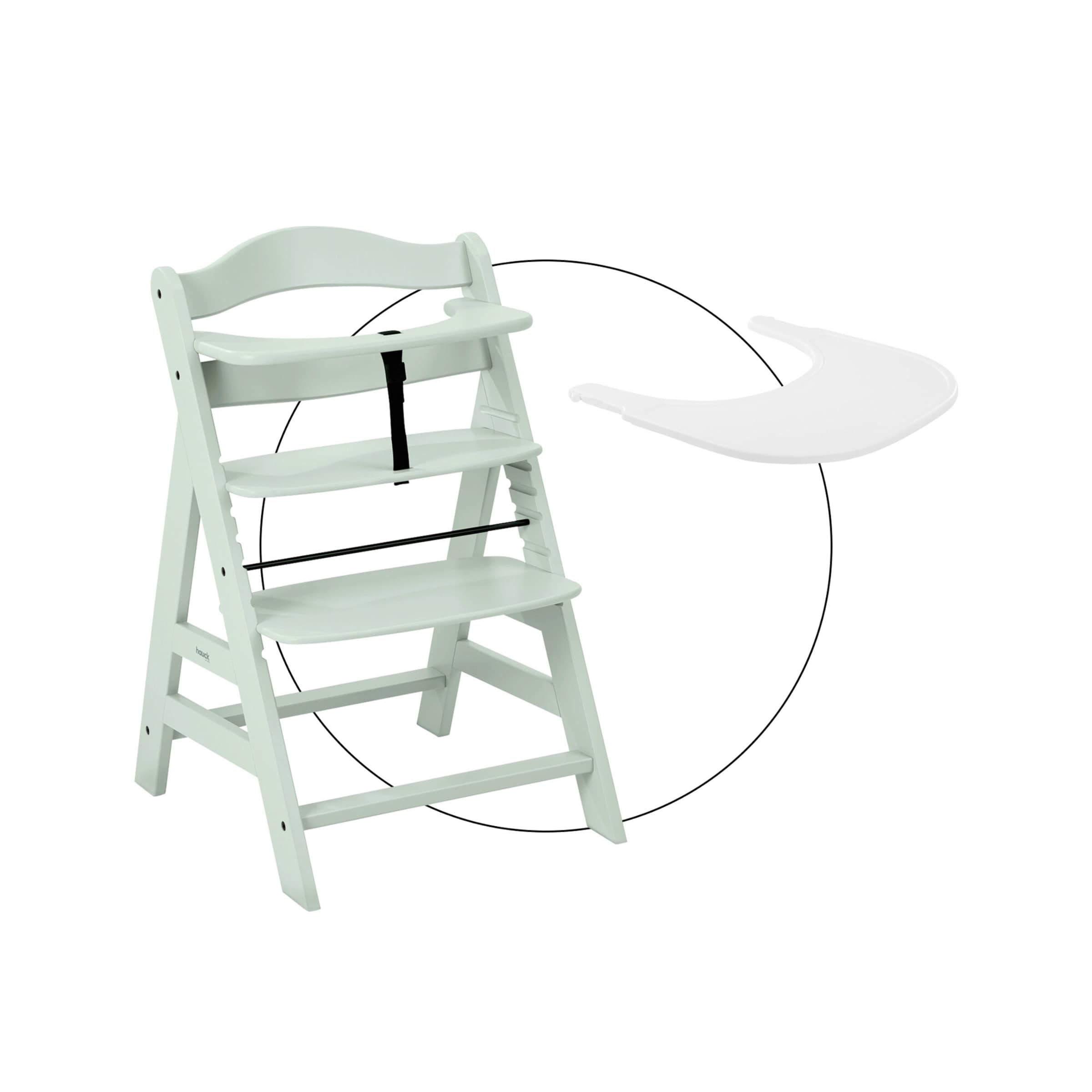 Hauck Bundle Hochstuhl Alpha+ inklusive Tray