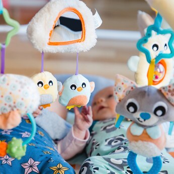 Spielbogen mit Krabbeldecke Pinguin