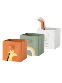 Kinderzimmer 3er-Set Aufbewahrungsboxen TANSANIA
