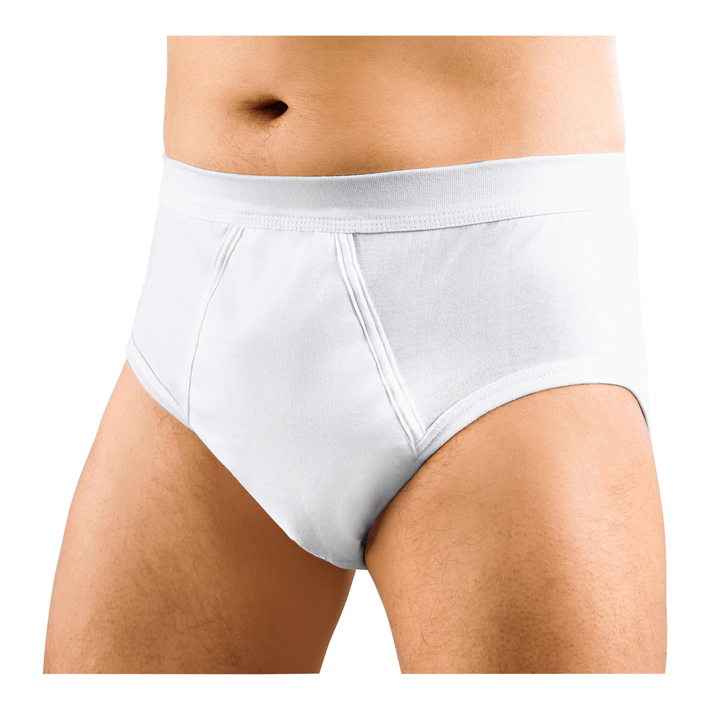 Herren-Hygiene-Slip, leicht/mittel weiss 4