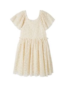Festliches Mädchen Tüllkleid mit Stickerei