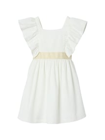 Festliches Mädchen Kleid mit goldenem Gürtel