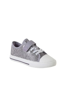 Mädchen Sneakers mit Glitzereffekt und Klettverschluss