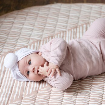 Krabbeldecke gesteppt, wendbar 123 cm