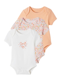 3er-Pack mitwachsende Baby Schlupfbodys, Bio-Baumwolle